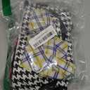 4 Pack Cat Shirts Small Dog Boy T Shirt Striped Dogs Clothes Plaid Dog Sweaters for Boys Houndstooth Printed Dog Tshirts Puppy T-Shirt for Small Dogs (Large (8.8-13.2lb))