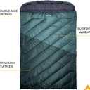 Teton Mammoth Queen Size Double Sleeping Bag- A Warm Bag The Whole Family can Enjoy Great for Camping, Hunting and Base Camp. Compression Sack Included, Mammoth 20F