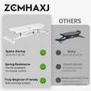 ZCMHAXJ Balance Board for Adults, Ski Machine Exercise Equipment with Resistance Bands, Rock Stepper Featuring LCD Monitor, Portable Wobble Board or Full Body Workout at Home Gym