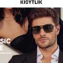 Sunglasses for Men Women Trendy Polarized Sunglasses UV400 Fashion SunGlasses Aviator Sunglasses for Driving Fishing