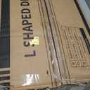 ODK 40 Inch Small L Shaped Gaming Computer Desk with Power Outlets, Reversible Storage Shelves & PC Stand for Home Office, Simple Writing Study Table with Storage Bag for Small Space, Black