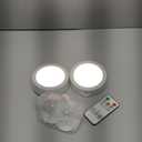 EZVALO LED Wall Mounted Lights, 5500mAh Rechargeable Wall Sconces Lamp, 3 Color Temps & Remote and Touch Control, 360Rotation Dimmable Cordless Wall Light for Bedroom Reading Study (2 Pack White)