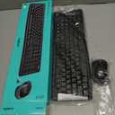 Logitech MK270 Wireless Keyboard and Mouse Combo for Windows, 2.4 GHz Wireless, Compact Mouse, 8 Multimedia and Shortcut Keys, 2-Year Battery Life, for PC, Laptop - Black