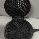 Mueller Heart 5 Waffle Maker, Waffle Iron, Adjustable Browning Control & Nonstick, Cool Touch Handle, Easy to Clean, Small Kitchen Appliances