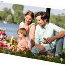 3 x Acrylic Picture Frame 3x5, Double Sided Photo Frames for Refrigerator with Magnetic Corners, Transparent Acrylic Frame for Desk or Tabletop Display Family,Wedding, Baby Pictures, (1 Pack)