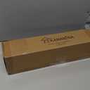 KAMANINA Silver Curtain Rods for Windows 48 to 84 Inches (4-7ft) Heavy Duty Curtain Rods, 7/8 Inch Adjustable Decorative Drapery Rods Set with Modern Finials