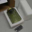 Battery Operated Small Cordless Table Lamps with Remote Control,Glass Dimmable Brightness Wireless Lamp with Timer,Battery Powered Lamp for Bedroom Living Room Home Decor(Jade Green)