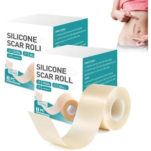 Hydrocolloid Roll for Wound Care,Hydrocolloid Patch Bandages with Self-Adhesive,Grade Hydrocolloid Roll with Self-Adhesive, Ultra Absorbent, Flexible & Waterproof (2in x 12ft) (2PCS)