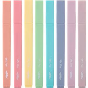 Mr. Pen- Aesthetic Highlighters No Bleed, 8 Pack, Candy Colors, Chisel Tip, Cute Highlighters Assorted Colors for Journaling, Highlighting, Underlining, Fast Dry, Back to School Supplies