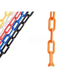 Pedestrian Barrier Chain: Plastic, Orange, 100' Long, 2" Wide MPN:U2351ORG