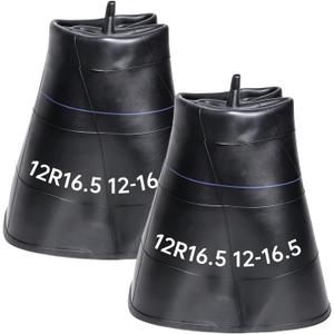 (2-Pack) 12R16.5 Tire Inner Tubes 12x16.5 Heavy-Duty Inner Tubes with TR15 Straight Valve Stem