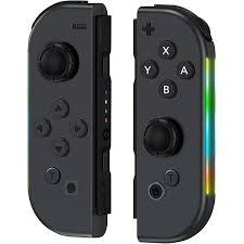 FFSTARYM Compatible with Nintendo Switch Controller, Switch Controllers for Switch/Lite/OLED, with/Dual Vibration/Motion/Wakeup/Screenshot, Black Gradient Glow