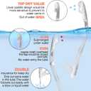 Snorkel Set Pano 3 Window Adult Snorkeling Gear, Professional Snorkel Goggles Anti-Fog Diving Mask, Anti-Leak Swim Goggles and Dry Top Snorkel for Diving, Snorkeling, Swimming