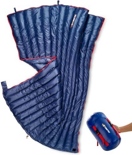 Yotruth Ultralight Down Sleeping Bag - 650 Fill Power, 27oz Compact Envelope Bag for Backpacking, Camping, Hiking Lightweight & Compressible, Also Ideal As a Cape Size 62"x100"