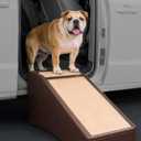 Pet Gear Stramp Stair and Ramp Combination for Dogs/Cats, Easy Step, Lightweight/Portable, Sturdy, Easy Assembly (No Tools Required) 1 Model, Coffee Bean