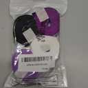 MTLEE 4 Rolls Volleyball Ribbons Volleyball Decorations Glitter Grosgrain Ribbons 20 Yards 7/8-inch for Cheer Gift Wrapping Making Hair Bows Sports Theme Party Decor(White, Black, Purple, Grape)