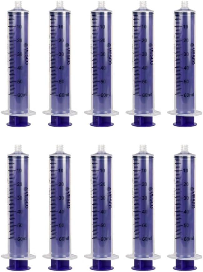 Vesco Medical ENFIT Standard Tip Syringes, 60ML (10)