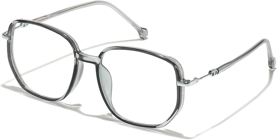 JOLLYNOVA Blue Light Blocking Glasses for WomenOversized Lightweight TR90 Fashion Computer Eyeglasses