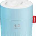 Portable Mini Cool Mist Humidifier, 500ml USB Personal Desktop Humidifier for Baby Bedroom Travel Office Home, Auto Shut-Off, 2 Mist Modes, Super Quiet, Blue