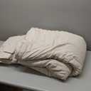 CozyLux Queen Comforter Set Beige Seersucker 7 Pieces Bed in a Bag Queen Comforter Set with Sheets, Luxury Soft Bedding Set with Down Alternative Comforter, Sheets, Pillowcases & Shams for All Seasons