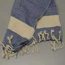 EPHESUS TOWELS Turkish Hand Towels -  18" x 30" Decorative Boho Guest Bath Towel for Bathroom, Kitchen, Face, Hair, Tea, Dishcloth (Diamond, Oil Blue)