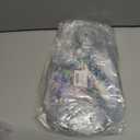 FYSUIMU 24 Pcs Bow Coquette Clear PVC Gift Bags with Handle Ribbon Holographic Bowknot Party Favor Bags Treat Tote Bag for Wedding Birthday Baby Shower Mother's Day Bachelorette Party