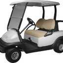 Classic Accessories Fairway Terry Cloth Golf Cart Seat Cover, Light Khaki