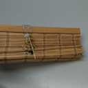 LazBlinds No Tools No Drill Cordless Bamboo Roman Shades, Light Filtering Window Treatment, Roll Up Bamboo Blinds for Window 33'' W x 64'' H, Brown