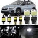 AENVTOL 10 Pieces Interior LED Light Kit + Back Up Bulb Reverse Lights Replacement for Subaru Crosstrek 2018 2019 2020 2021 2022 White LED Backup Light + Interior Bulb Package, Install Tool