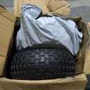 2 Pcs 16x6.50-8 Tubeless Lawn Mower Tire and Wheel, 16x6.5-8 Lawn Mower Tire, with 3/4" Bearing (extra 1" Bushing), 3-5" Offset Hub, 4-Ply Tubeless, 35 PSI, Fits Riding Mower & Lawn Tractors, 715 lbs