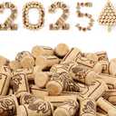Qunclay 800 Pcs Natural Wood Corks, Cork Stoppers for Bottles, DIY Craft Projects, Homemade Bottling Leak-Resistant Bottle Closures (0.87" X 1.73",Straight)