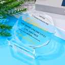 Happy Retirement Crystal-Glass Plaque Gifts for Women Men,5x4.7inch Best Inspirational Retired Sign Desk Decoration Funny Retirements Keepsakes Ideas for Teachers Nurse Friend Doctor