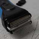 Braun Electric Series 3 Razor with Precision Trimmer, Rechargeable, Wet & Dry Foil Shaver for Men, Blue/Black, 4 Piece