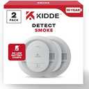 Kidde Smoke Detector, 10-Year Battery Powered, LED Warning Light Indicators, 20SD10, 2 Pack, Exp.Date: 2035 Feb 13