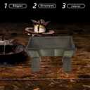 ULTECHNOVO Wooden Nativity Manger for Baby Jesus, 8.6-Inch Handcrafted Christmas Stable Decor for Indoor Tabletop, Rustic Religious Nativity Scene Ornament for Church & Home, Small Wood Crib for Holy