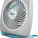Vornado FIT Personal Air Circulator Fan with Fold-Up Design, Directable Airflow, Compact Size, Perfect for Travel or Desktop Use, Aqua