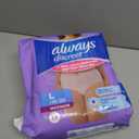Always Discreet Adult Diapers for Women, Incontinence Underwear, Postpartum Essentials, Disposable Briefs, Max Absorbency, Bladder Leak Protection, Large, 17ct