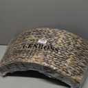 CENBOSS Rattan Christmas Tree Collar, Wicker Tree Skirt & Stand Base Cover (Black Wash, 42 inch)