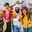 Yexiya 36 Pieces Halloween Fall Craft Kits DIY Pumpkins Hanging Ornaments Make Your Own Pumpkin Sticker Craft Cuttings for Halloween Party Favors Decoration School Classroom Activities