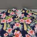 Women Hawaiian Shirt Soft Cool Summer Hawaii Shirts Floral Tropic Print V Neck T-Shirt Short Sleeve Button Up Tops.XL