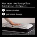 Beautyrest Black Luxury Foam Pillow - Queen Size - Medium Firm Feel - Containing Breathable and Pressure Relieving Premium Memory Foam that Utilizes Plant Based Cooling Technology Queen, Premium Memory Foam Pillow