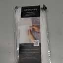 Hookless Its A Snap! Plastic PEVA Antimicrobial Snap-in Replacement Shower Curtain Liner for Hookless Curtain with Sheer Window, 70" x 54", Water-Repellent, Easy Install, Frost