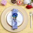 100Pcs Gold Napkin Rings Bulk, Elegant Gold Napkin Rings, Servilleteros para Mesas for Weddings, Parties, Dinners