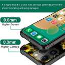 Compatible with iPhone 14 Pro Case Reinforced Four Corner Shock-Absorbing Anti Slip Soft TPU Frame Case Compatible with iPhone 14 Pro 6.1inch for Girls/Women Pattern Sunflower Butterfly