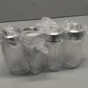 Sursip 12 oz Glass Juice Bottles – 4 Pack Wide Mouth Bottles with Stainless Steel Lids – Leakproof, BPA Free, Heat-Resistant Borosilicate Glass for Juicing, Smoothies, Milk, Protein, Beverage Storage