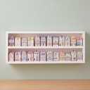 Chunful Vintage Spice Rack Wooden Village Style Hanging Display Jars Shelf, 25 x 10 Inches