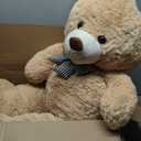 MaoGoLan Giant Teddy Bear 4 Feet,Adorable and Cuddly Big Bear Stuffed Animal 47", Classic Teddy Bear Plush Gift Decoration for Baby Shower,Party,Birthday,Valentines Day,Tan (Brown)