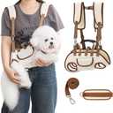 Dog Carrier Backpack for Medium Pets, Breathable Detachable Travel Pet Bag with Adjustable Straps, Portable Hands-Free Dog Cat Carrier Backpack for Hiking, Walking & Camping (M). (Medium (8.82Lbs-14.33Lbs), White)