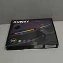 ONWAY Curved Monitor Light Bar with Wireless Remote,Monitor Light Bar with Auto-Dimming and Camera Base,Applicable to All Screens. No Screen Glare,for (RGB)