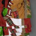 Xmas Dinner Chair Back Covers Easy To Install Soft Anti Wrinkle Non Slip Christmas Chair Slipcovers for Dining Room